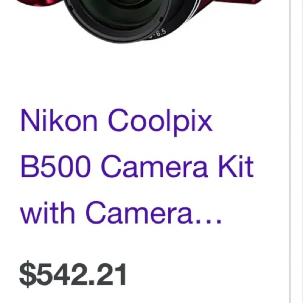 COPY - New Red Nikon camera with the bag.